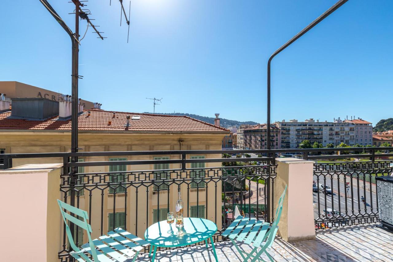 Squared Head-Apartment With Terrace In นีซ ภายนอก รูปภาพ